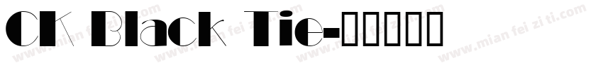 CK Black Tie字体转换
